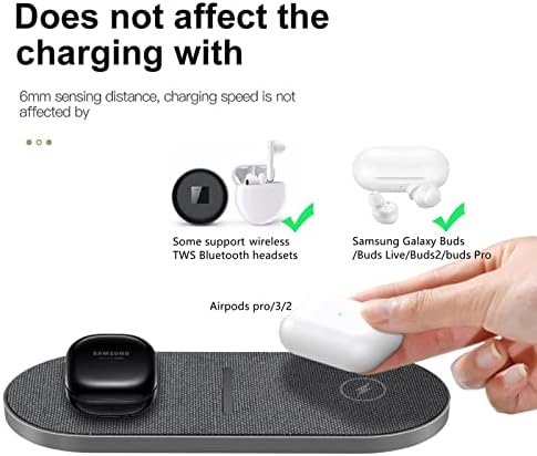 40 W Dual Fast Wireless Charging Pad – Efficient 20 W Charging for i Phone 16-11, Air Pods & Samsung Galaxy – Sleek Design for Home & Office Use – Versatile Charging Station with Enhanced Compatibility and Speed