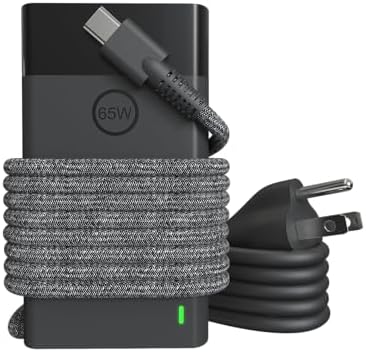 HP 65 W USB-C Fast Charging Laptop Charger – Universal Adapter for Envy X360, Spectre X360, Elite Book Series, Chromebook & ZBook Firefly – Compact, Efficient Power Solution with Advanced Safety Features for On-the-Go Professionals
