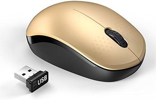 Light Blue Wireless Mouse – Ultra-Quiet 2.4 GHz Noiseless Computer Mouse with USB Receiver for Seamless Windows Experience – Portable, Ergonomic Design for Home, Office, or Travel