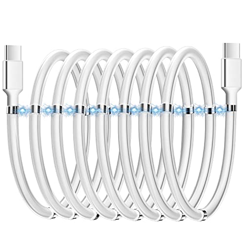 Revolutionize Your Charging Experience with the AICase 6.5 FT Magnetic Charging Cable – Type C to Type C for Fast, Secure Connections | Ideal for Samsung S23/S22/S21/S20 Ultra, Mac Book Pro/Air, and i Pad Pro Models | High-Speed Data Transfer, Effortless One-Handed Use, Enhanced Device Compatibility, Durable Design for Long-Lasting Performance