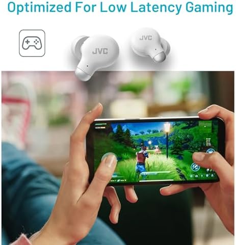 JVC True Wireless Earbuds with Active Noise Cancelling – Bluetooth 5.3 Technology for Seamless Connectivity – Comfortable Fit with S/M/L Memory Foam & Silicone Tips – IPX4 Water Resistant for All-Weather Use – 28 Hours Playback with Compact Charging Case – Versatile Compatibility for Music and Calls