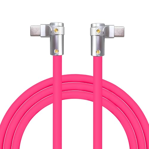 Transform Your Charging Routine with Chubbycable Flex Elbow Pro – 90-Degree USB-C Cable for Lightning-Fast 240 W Power Delivery, Durable Ultra-Thick Silicone Build, Perfect for Convenient Access in Tight Spaces, Ideal for Mobile Phones, Tablets, and Gaming Enthusiasts
