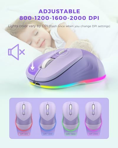 PEIOUS Rechargeable Wireless Jiggler Mouse – Effortless Laptop Companion with Undetectable Movement & On/Off Control for Continuous Workflow – Sleek Black & Grey Design for Enhanced Productivity