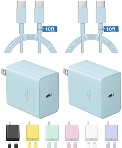 Experience Unmatched Charging Power with the 45 W USB-C Fast Charger & 10 FT Cable – Perfect for i Phone 16/15 and Samsung Galaxy Devices, Offering Superior Durability and Universal Compatibility for All Your Charging Needs.