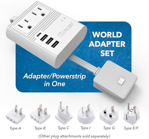 OREI 12-Pack USA to Europe Type E/F Schuko Plug Adapter – Essential Travel Converter for Effortless Device Charging in Germany & France – CE Certified, Compact Power Solution for Mobile Laptops, Phones & Camera Chargers – Ultimate Travel Connectivity Tool for Global Wanderers