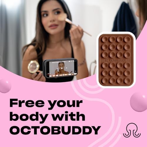Ultimate Stability Turquoise Silicone Suction Phone Holder – Hands-Free Mount for i Phone & Android – Compact 2.6″ x 3.9″ Design – Elevate Your Selfies and Videos with Superior Grip and Versatile Functionality – Essential Content Creation Accessory for Effortless Capturing and Live Streaming