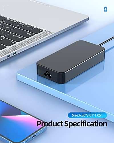 High-Performance 135 W AC Adapter Charger for Lenovo Think Pad & Legion Laptops – Ultimate Compatibility & Safety Certified Power Solution for T15, P50, P70, P1 X1 Extreme, Ideapad Gaming 3 & More – Fast Charging with 30-Day Guarantee