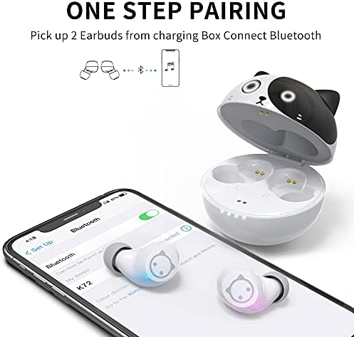 Dynamic Youth Wireless Earbuds with Cartoon Charging Case – Superior Stereo Sound, Sweat-Proof Design, Bluetooth 5.1 Connectivity, and Touch Control for Enhanced Audio Experience and Active Lifestyles