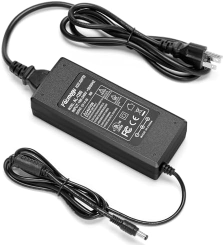 High-Efficiency 12 V 8 A AC to DC Power Adapter – 96 W Switching Supply for LED Strip Lights – 6.7 ft Power Cord – Universal Compatibility with 5.5 mm x 2.5 mm & 2.1 mm Connectors – Robust, Long-Lasting Power Solution for Home and Professional Use – Enhanced Performance & Economical Design