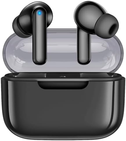 Kurdene Bluetooth 5.3 Wireless Earbuds – Stylish Pink Deep Bass Earphones with 48-Hour Playtime, Sweatproof Design for Active Lifestyles, Crystal-Clear Call Quality, and Ultra-Lightweight Comfort for On-the-Go Audio Excellence