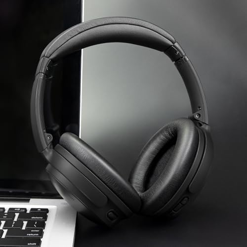 Transform Your Bose Quiet Comfort 45 & SE Headphones with Luxurious SOULWIT Replacement Earpads in Burgundy – Premium Soft Protein Leather Cushions for Unmatched Comfort and Superior Sound Isolation, Perfect for Long Listening Sessions and Easy Installation