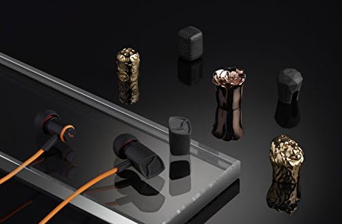 V-MODA Forza Hybrid Sport Earbuds – Premium In-Ear Headphones for Samsung & Android with 3-Button Remote, Noise Isolation & Sweat Resistance – Stylish Orange Accents for Active Lifestyles