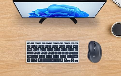 Enhance Your Productivity with the MANHATTAN Wireless Compact Travel Mouse – Versatile 2.4 GHz RF Connection, Adjustable 800/1200/1600 DPI, Six Customizable Buttons, USB-A & USB-C Dual Receiver for Ultimate Compatibility – Perfect for Laptops, PCs & On-the-Go Professionals – Backed by a 3-Year Warranty for Peace of Mind