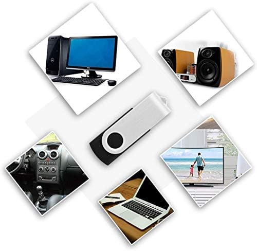 KOOTION 10-Pack 8 GB USB Flash Drives – High-Speed, Portable Memory Sticks with Keychain Design for Effortless Data Transfer and Storage Solutions – Compatible with PCs, Laptops, and Consoles