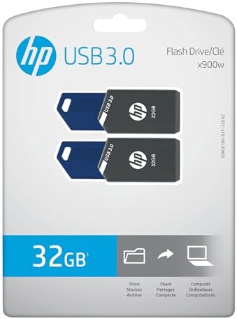 HP 256 GB x900 USB 3.0 Flash Drive – High-Speed Data Storage for PC & Mac, Compact & Durable Design, Effortless File Transfer Solution