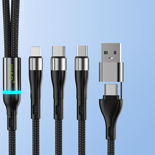 IHAO 60 W USB Type C to Type C Fast Charging Cable with LED Current Indicator – High-Speed Data Transfer for Android & i OS Devices – 39 Inch Universal Charger in Vibrant Green – Durable, Efficient Power Delivery for Modern Tech