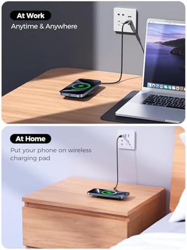Enhanced Dual Pack Q Wireless Charger: 15 W Fast Charging Pad for i Phone & Samsung Galaxy – Qi-Certified Convenience for Home & Office, Compatible with Air Pods & Galaxy Buds, Sleek Design for Effortless Charging Solutions