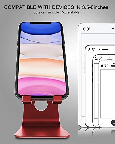 CreaDream Adjustable Cell Phone Stand, Phone Stand, Cradle, Dock, Holder, Aluminum Desktop Stand Compatible with Phone 13 12 Pro Max Charging, Accessories Desk, All Mobile Phones, Sierra Blue – Enhanced Compatibility and Speed