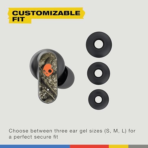 Skullcandy Dime 3 True Wireless Earbuds – Bluetooth Headphones with Noise-Isolating Fit, 20-Hour Battery Life & Integrated Microphone for Seamless Calls – Lightweight Design with Convenient Lanyard for Easy Carry – Compatible with i Phone & Android Devices