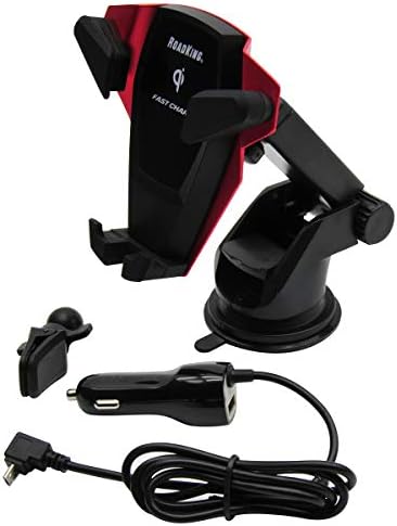 Ultimate Road King Heavy-Duty Universal Qi Charger – Fast Wireless Charging Station with Adjustable Phone Holder for All Qi-Enabled Devices, Built for Durability and Efficiency