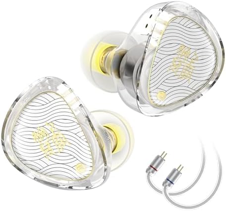 Yongse TANGZU Wan’er II S.G 2 nd Gen Audiophile Gaming Earphones – Premium 10 mm Dynamic Drivers for Deep Bass & Crisp Treble, Durable Detachable Silver-Plated Cable for Longevity, Ergonomic Fit for Gamers & Musicians, 4.4 mm Connector – Ultimate Comfort & Superior Sound Clarity for an Immersive Experience