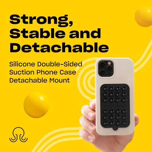 Effortless Creativity with the Hot Pink Double-Sided Suction Phone Holder – Versatile Detachable Mount for Hands-Free Selfies and Videos – Universal Compatibility for i Phone & Android Devices – Compact 2.5” x 3.75” Design for Ultimate Portability – Advanced Strong Grip Technology Ensures Steady Shots and Seamless Sharing