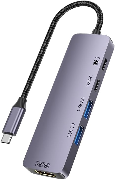 Transform Your Mac Book Pro into a Powerhouse with Our 4 K60 Hz USB C Hub – Ultimate Multi-Port Adapter for Lightning-Fast Data Transfers, PD 100 W Rapid Charging, and Dual SD/TF Card Readers – Ideal for Professionals and Creative Minds