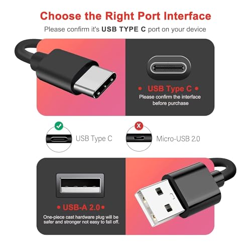 10 FT Ultimate Charger Pack for Kids’ Tablets & Kindle – 3 Durable USB Type C Cables for Fast Power Charging | Compatible with Android Tablets & Kindle Fire (7, 8, 10) | Ideal for Home and Travel Charging Solutions