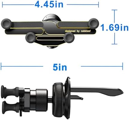 Revolutionize Your Driving Experience with the OATSBASF 360° Rotatable Car Vent Phone and Tablet Mount – Ultimate Compatibility for Samsung Galaxy Z Fold Series, Google Pixel 9 Pro, and i Phone 16, 15, 14 – Effortless Installation, Stylish Design, and Enhanced Safety for Hands-Free Navigation and Connectivity