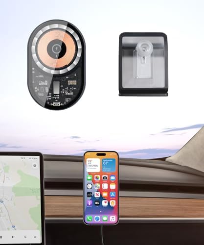 Transform Your Driving Experience with the Premium Wireless Charging Phone Holder for Tesla Model Y (2025) & Model 3 (2024-2025) – 360° Rotatable Design for Optimal Functionality & Aesthetic Appeal, Fast Wireless Power for Effortless Navigation