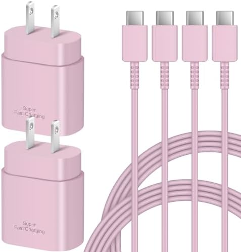 Experience lightning-fast charging with the 25 W Type C Charger for Samsung, featuring a 6 Ft Type C to C cable. This compact USB C Charger Block is meticulously engineered for optimal power delivery, ensuring your Galaxy S25 Ultra, S25, S24, S23, and Note 20 are charged efficiently without delay. Designed for modern lifestyles, its sleek black finish seamlessly integrates with your devices while the lightweight construction makes it ideal for travel. Enjoy peace of mind with advanced safety features that protect against overheating and overcharging. Elevate your charging routine and keep your devices ready for action with this essential accessory, perfect for home, office, or on-the-go use.