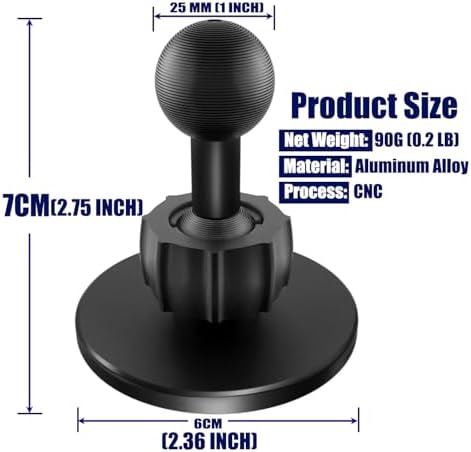 25 mm Mag Safe Ball Mount Phone Holder – Ultimate Compatibility for i Phone 12, 13, 14, 15 Series with RAM Mount B Size Socket – 360-Degree Rotatable Design for Hands-Free Navigation and Effortless Accessibility