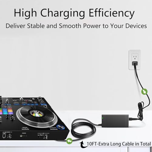 High-Performance 24 V AC/DC Power Supply Adapter for Pioneer DDJ-REV7 Series – Reliable Charger for Seamless DJ Mixing and Enhanced Equipment Safety for Professionals and Hobbyists