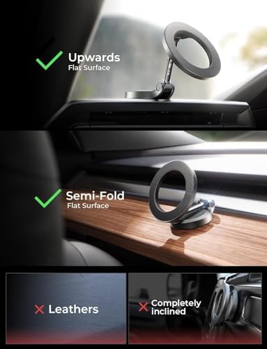 LISEN Gold Magnetic Phone Car Mount – Superior 20 Magnet Grip for i Phone 14 & All Smartphones, Durable Zinc Alloy Construction, Nano 3 M Adhesive for Secure Dashboard Attachment, Enhanced Multi-Adjustment Viewing, 1-Year Warranty for Ultimate Reliability – Elevate Your Driving with Style and Safety