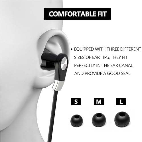 Experience Unmatched Audio Clarity with LANDIBO USB C Wired Earphones – Advanced Noise Cancellation, Integrated Microphone & Effortless Volume Control for Gaming, Music, & Calls – Durable In-Ear Design in Elegant Black & White for Ultimate Comfort and Style
