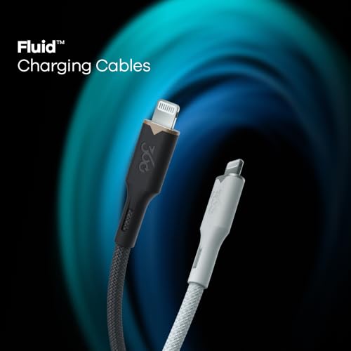 Elevate Your Charging Experience: 360 Electrical Fluid USB-A to Lightning Cable – MFi Certified, 5 Feet of Fast Charging Power for Apple i Phone 14/13/12/11/X & i Pad – Durable Design with Stylish Powder Finish for Ultimate Convenience