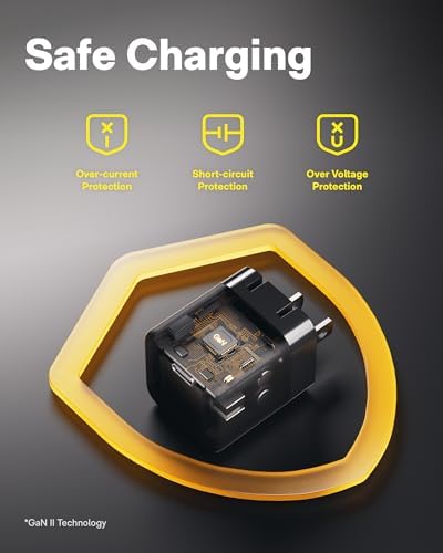 Ultra-Portable HOTO 30 W Ga N USB-C Fast Charger with 3.3 ft Cable – Foldable Wall Adapter Featuring Advanced PPS Technology for Optimal i Phone 16/15/14/13 & Galaxy S24 Ultra/S23 Charging – The Essential Travel Charger for Efficient On-the-Go Power Solutions