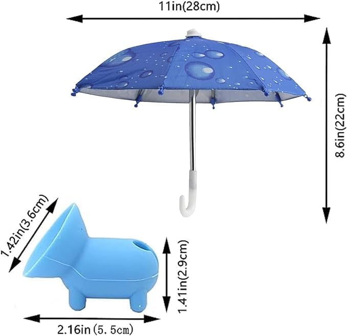 Ultimate Phone Umbrella Suction Cup Stand – Anti-Glare Sunshade Holder for Outdoor Navigation, Stylish Shield for Smartphones (Set of 3) – Enhance Visibility and Protect Your Device from Sunlight
