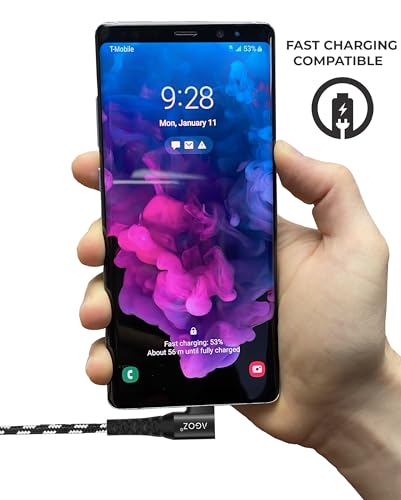 Versatile 3-Pack USB C Fast Charging Cables – Agoz Right Angle Braided Cords for Samsung Galaxy S24/S23/S22/S21, i Phone 15/16 Pro Max, and More – Durable, Tangle-Free Design with 4 ft, 6 ft, and 10 ft Lengths for Ultimate Charging Flexibility and Comfort