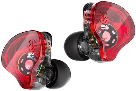 Kinboofi CCZ Melody Dynamic Dual Driver In-Ear Monitor Earbuds with Mic – Premium Hi-Fi Wired Headphones for Musicians, Deep Bass Sound with Ergonomic Comfort, Ideal for Studio and On-the-Go Listening