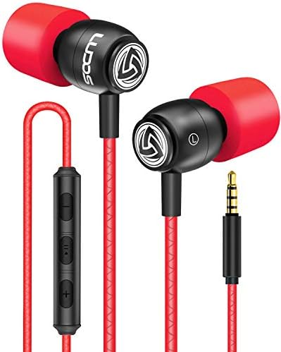 LUDOS Clamor Wired Earbuds – Premium Noise-Isolating In-Ear Headphones with Memory Foam Tips, Built-in Microphone, 5-Year Warranty – Perfect for i Phone and Samsung Users, Ideal for Students and Small Ears in Stylish Pink – Ultimate Sound Quality and Comfort for Everyday Use