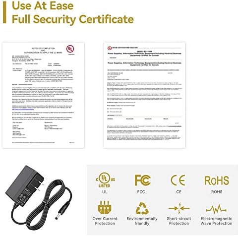 UL Certified 12 V 2 A Power Adapter for Happiest Baby Snoo Smart Sleeper – Reliable Charger for CGSW30-120-2000 Models – Essential AC/DC Power Supply for Enhanced Infant Sleep – Lightweight, Durable Design for Peace of Mind – Optimal Performance Assurance for Your Baby’s Comfort