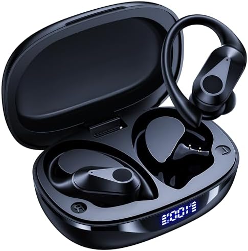 FOYCOY Wireless Earbuds – 90-Hour Playtime & Advanced Noise Cancellation for Ultimate Sound Clarity – IPX7 Waterproof Design for Active Lifestyles – LED Battery Indicator & Enhanced Stereo Bass for Immersive Audio – Perfect Bluetooth Earbuds for Fitness Enthusiasts & Everyday Use