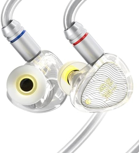 Yongse TANGZU Wan’er II S.G 2 nd Gen Audiophile Gaming Earphones – Premium 10 mm Dynamic Drivers for Deep Bass & Crisp Treble, Durable Detachable Silver-Plated Cable for Longevity, Ergonomic Fit for Gamers & Musicians, 4.4 mm Connector – Ultimate Comfort & Superior Sound Clarity for an Immersive Experience