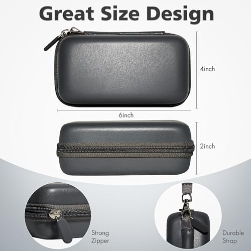 Portable 3-in-1 Charging Case for Anker Mag Go – Qi2 Certified 15 W Mag Safe Wireless Charger with Foldable Magnetic Stand for Apple Devices, Includes Storage for USB-C Cable and Apple Watch – Sleek White Travel Accessory for Ultimate Convenience and Efficiency