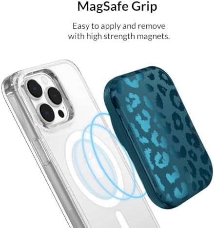 Stylish Hot Pink Leopard VELVET CAVIAR Magnetic Power Bank – Mag Safe Compatible Slim Charger for i Phone 12, 13, 14, 15 – Fast 5000 m Ah Portable Battery Pack with USB-C for Effortless Charging on the Go