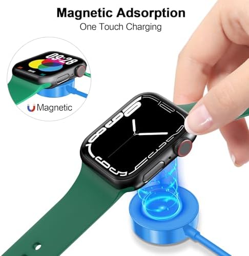 Magnetic Fast Charging Cable for Apple Watch – Portable 1.6 FT Wireless Charger Compatible with All i Watch Series Ultra/10/9/8/7/6/SE/SE2/5/4/3 – Quick Connection & Enhanced Durability for Effortless Charging
