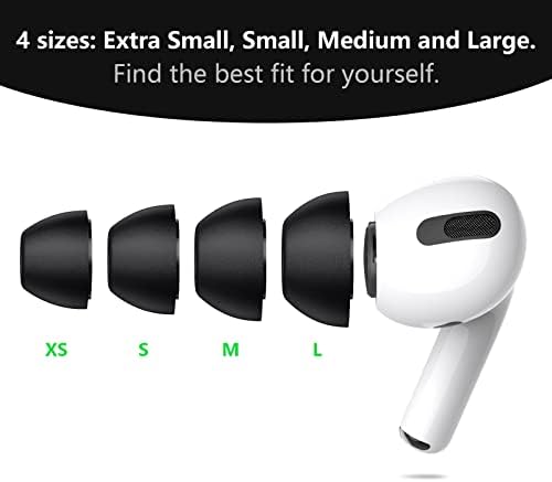 Lanwow Premium Memory Foam Ear Tips for Air Pods Pro – Ultimate Comfort & Noise Isolation, Anti-Slip Design, Fits Charging Case, 3 Sizes (S/M/L, Elegant Grey) – Enhance Your Audio Experience with Pain-Free Listening