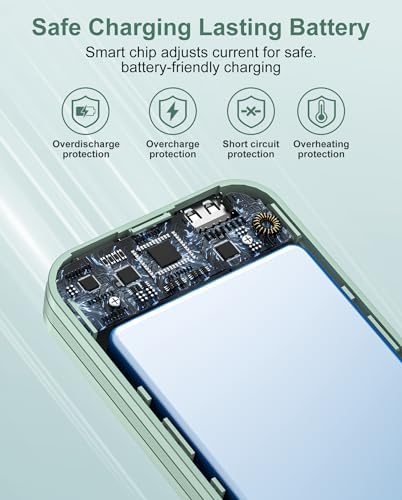 Ultra-Fast Portable Phone Charger with 12000 m Ah Capacity – All-in-One Power Bank with Integrated Cables, Wall Plug, and LED Display for i Phone, i Pad, Samsung – Essential Travel Companion for Uninterrupted Connectivity