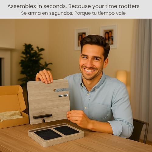 Namore Premium Wood Desk and Nightstand Organizer – Multifunctional Charging Station for Phones & Essentials – A Stylish Solution for Enhanced Workspace Efficiency – Perfect Gift for Men, Dads, & Professionals – Elegant Design with Universal Device Compatibility